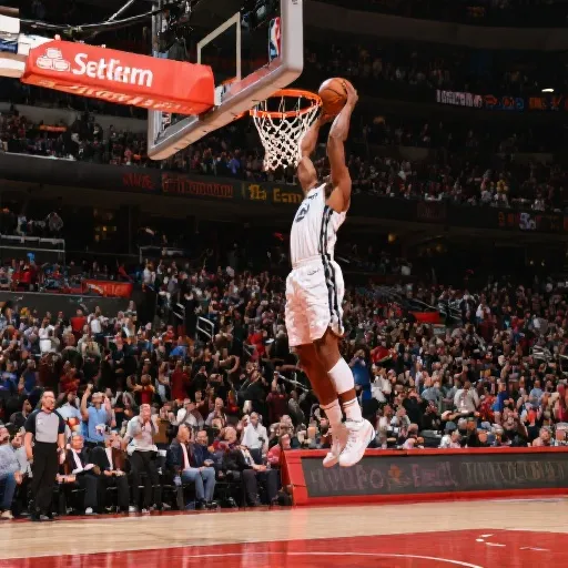 NBA slam dunk high moment